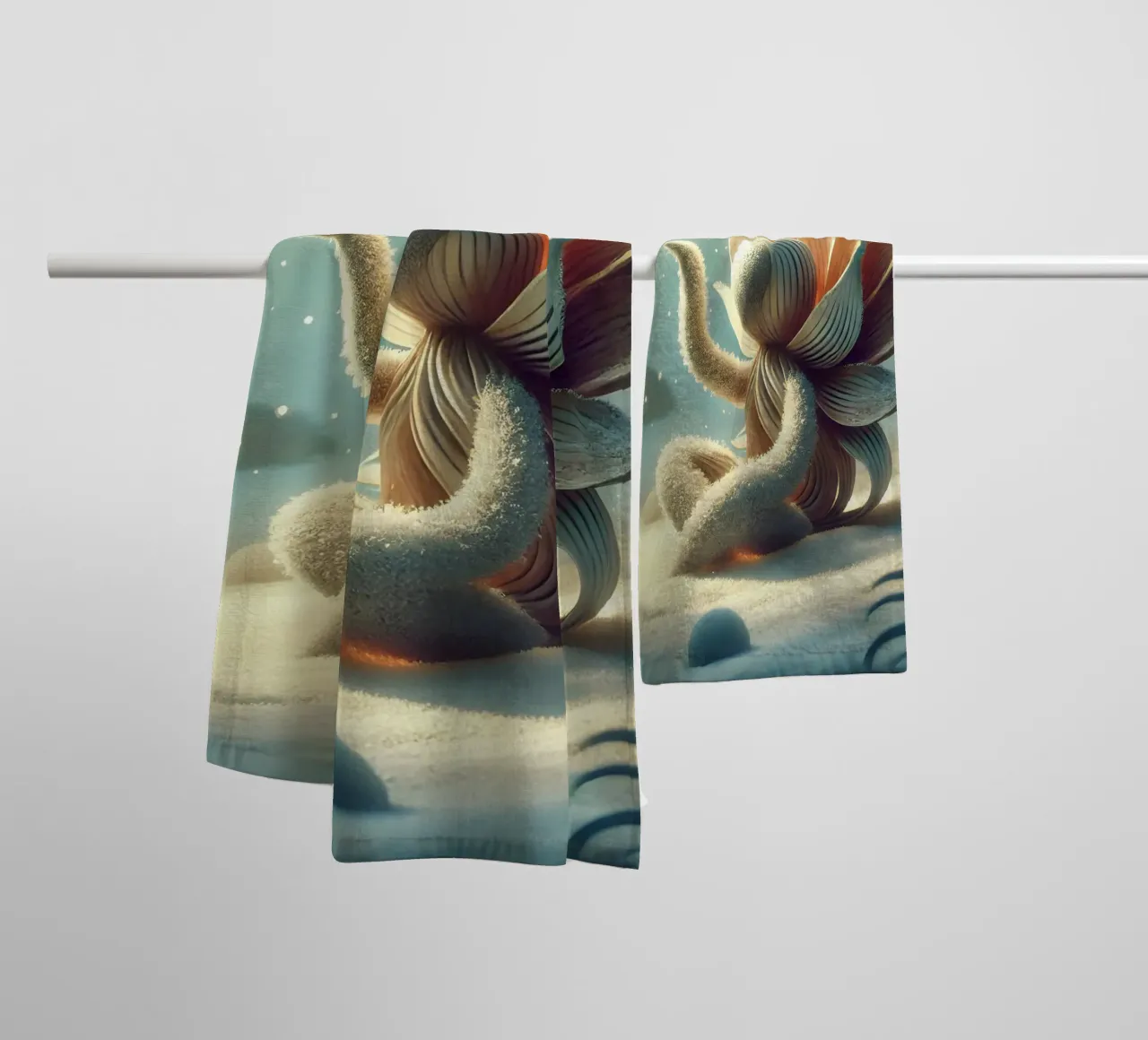 Twiglet towel by Twinkle Art Studio