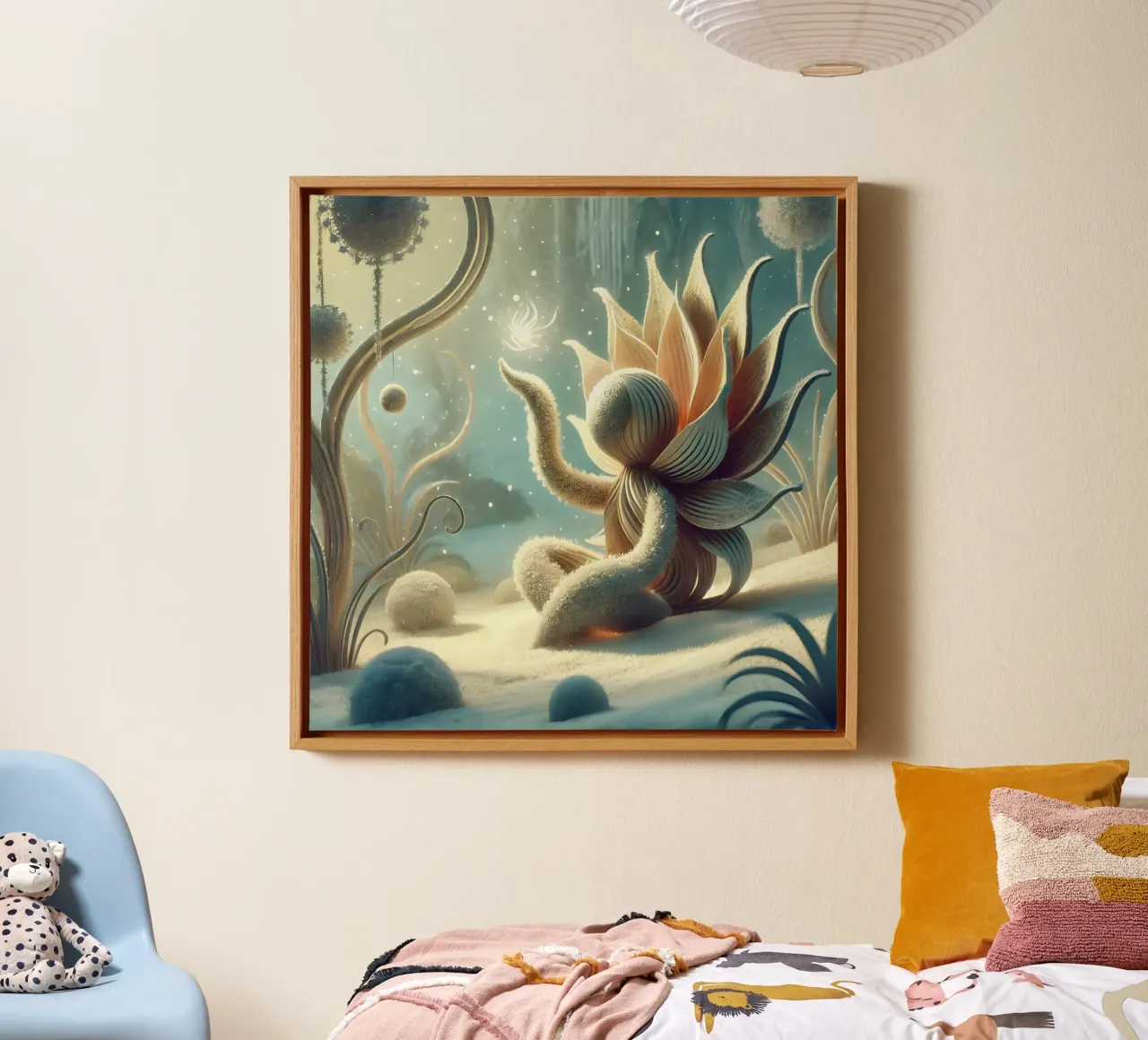 Ramoscello tela con Cornice a cassetta da Twinkle Art Studio