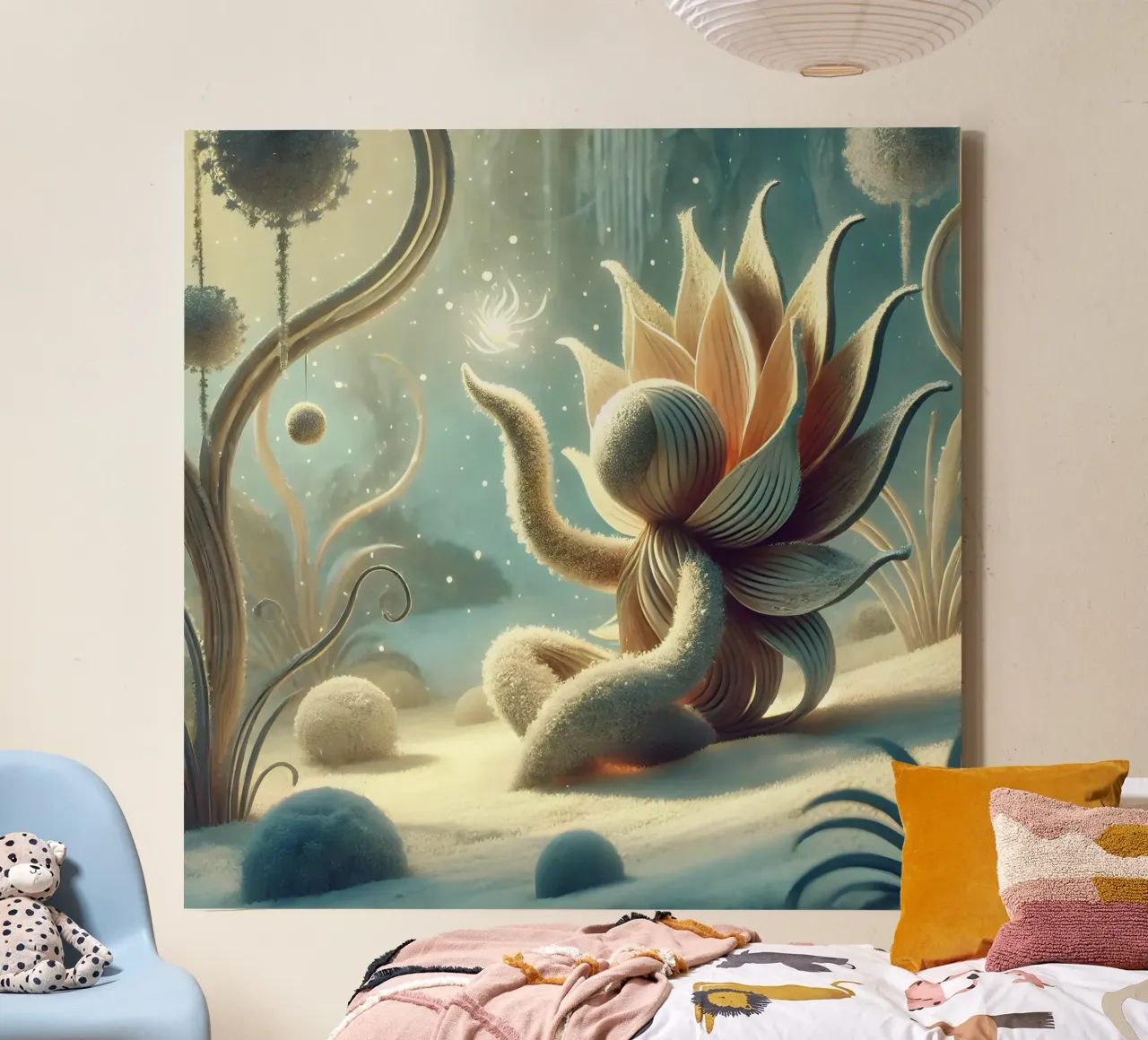 Ramoscello tela con Cornice a cassetta da Twinkle Art Studio