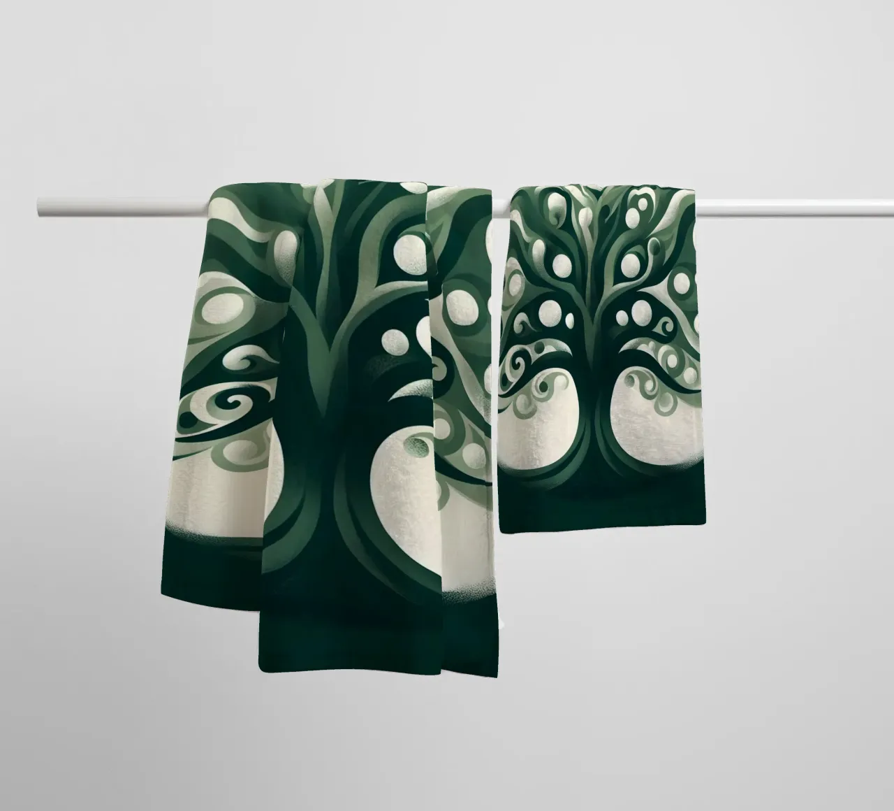 Tree - green towel by spiritual