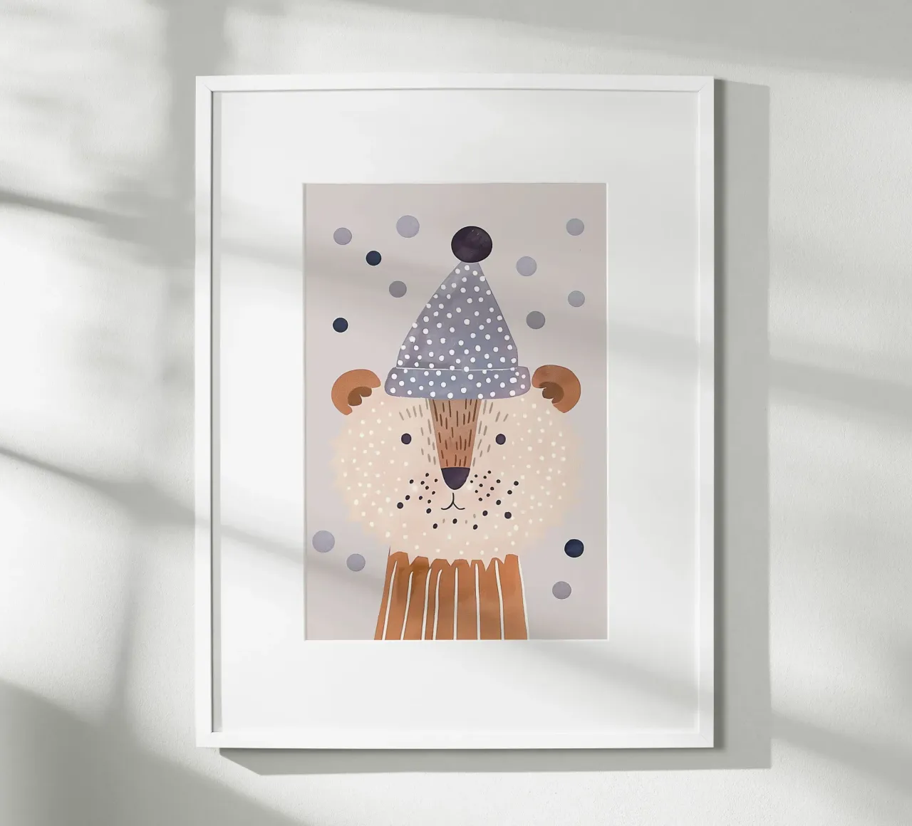 Animal Nursery Print for Kids Simpática ilustración para cuarto de juegos poster de Little Lola