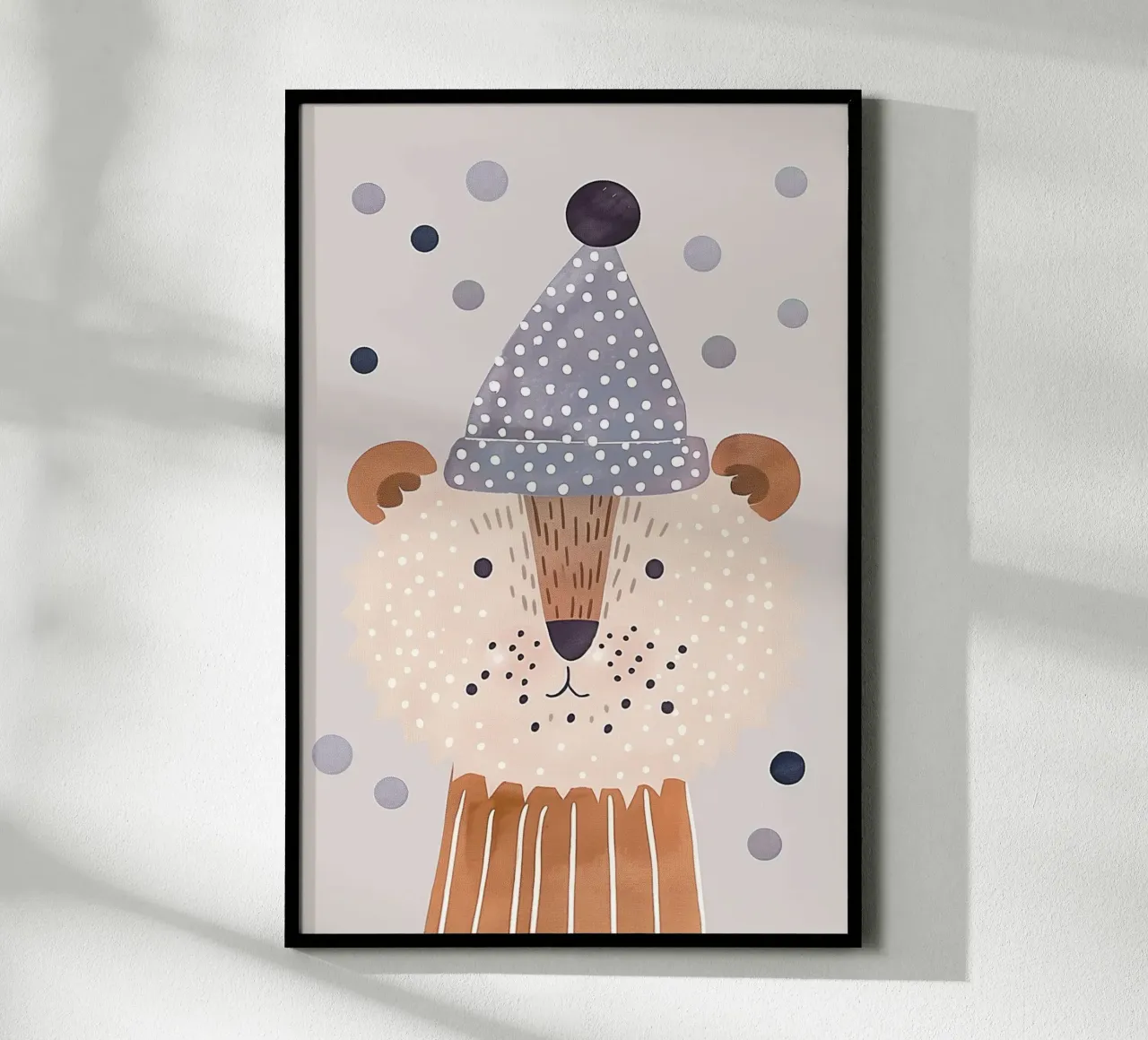Animal Nursery Print for Kids Simpática ilustración para cuarto de juegos poster de Little Lola
