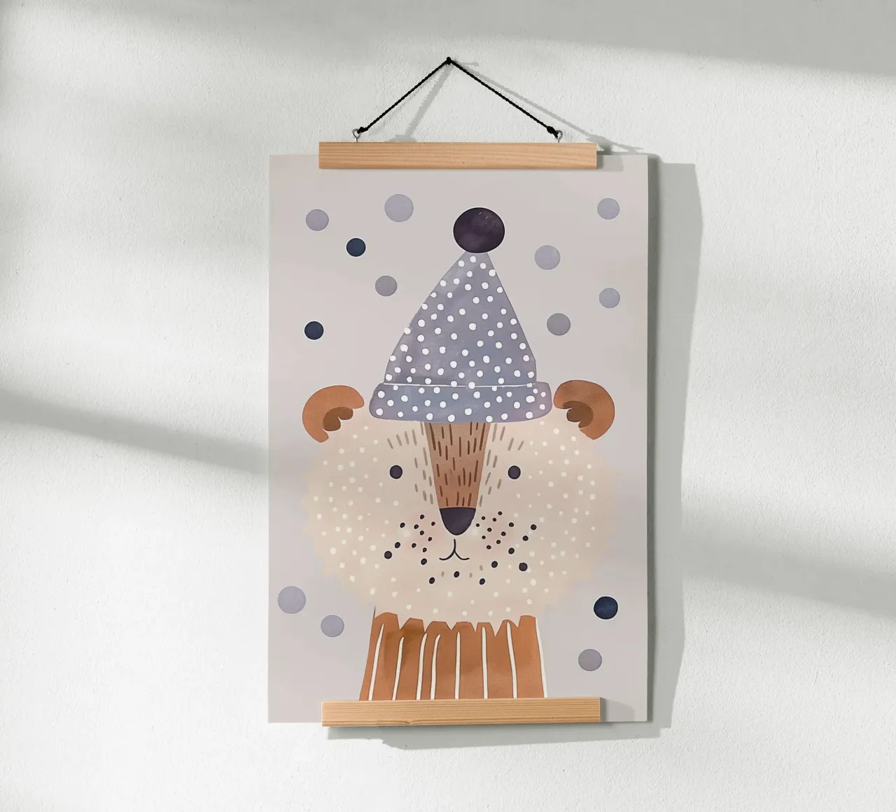 Animal Nursery Print for Kids Simpática ilustración para cuarto de juegos poster de Little Lola