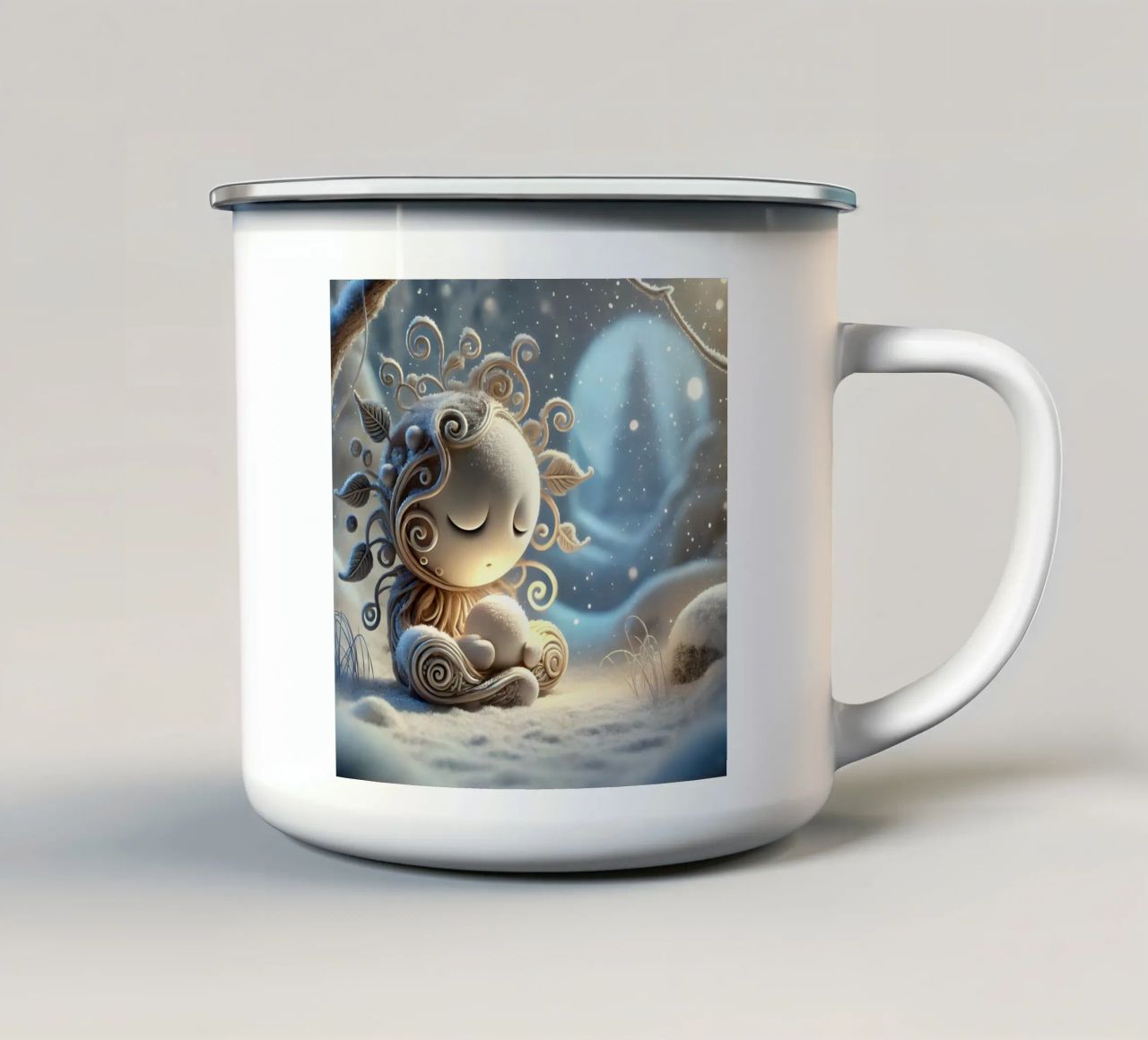 Twiglet tazza in smalto da Twinkle Art Studio