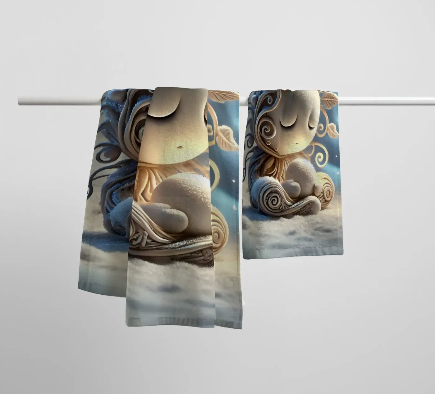 Twiglet badhanddoek van Twinkle Art Studio