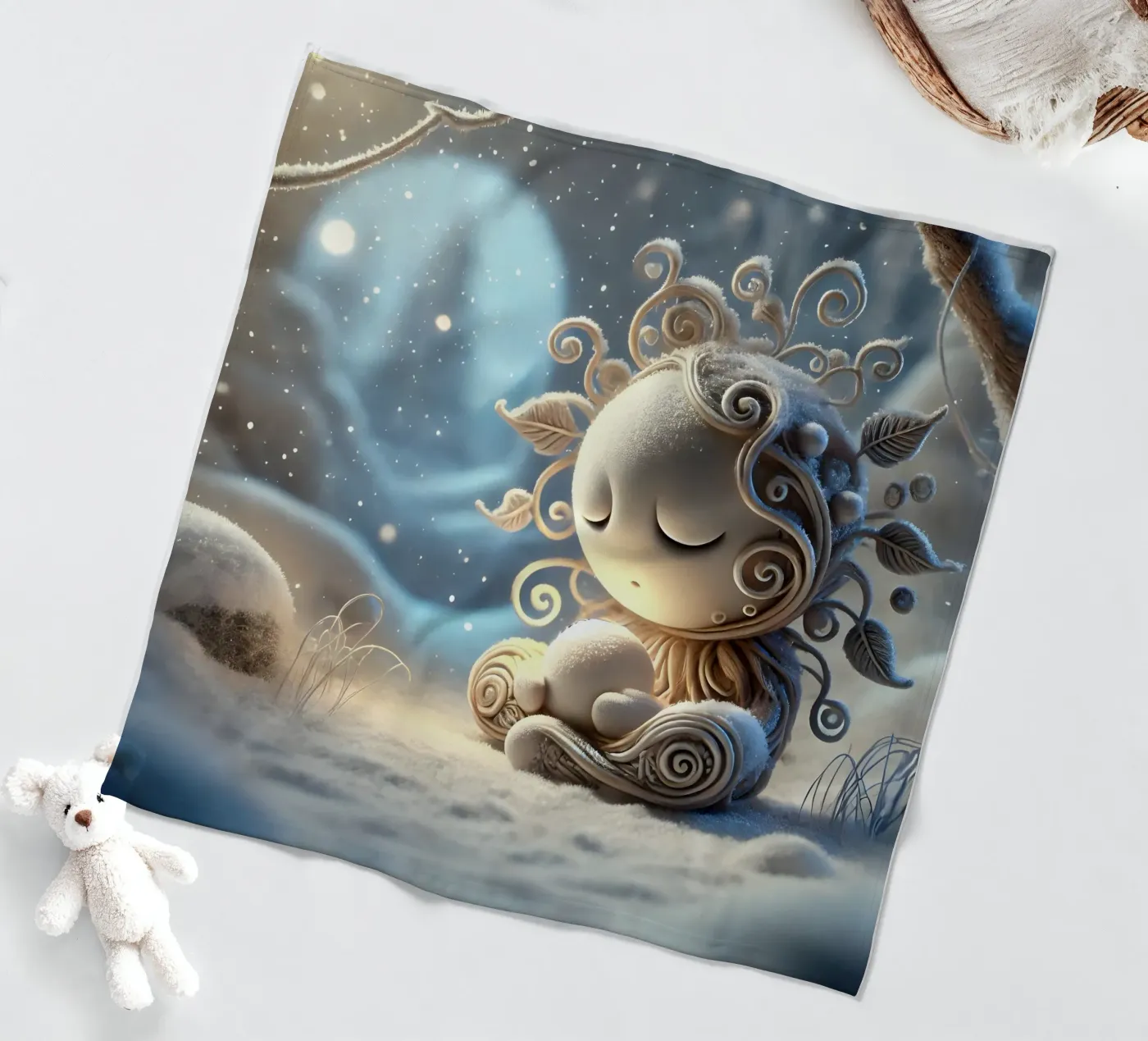 Twiglet fleecedeken van Twinkle Art Studio