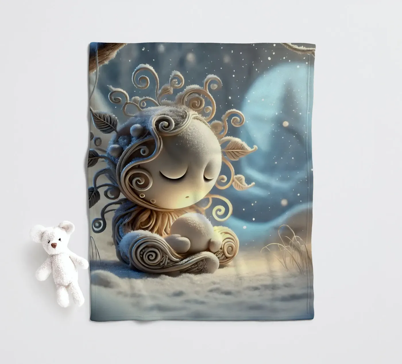 Twiglet fleecedeken van Twinkle Art Studio