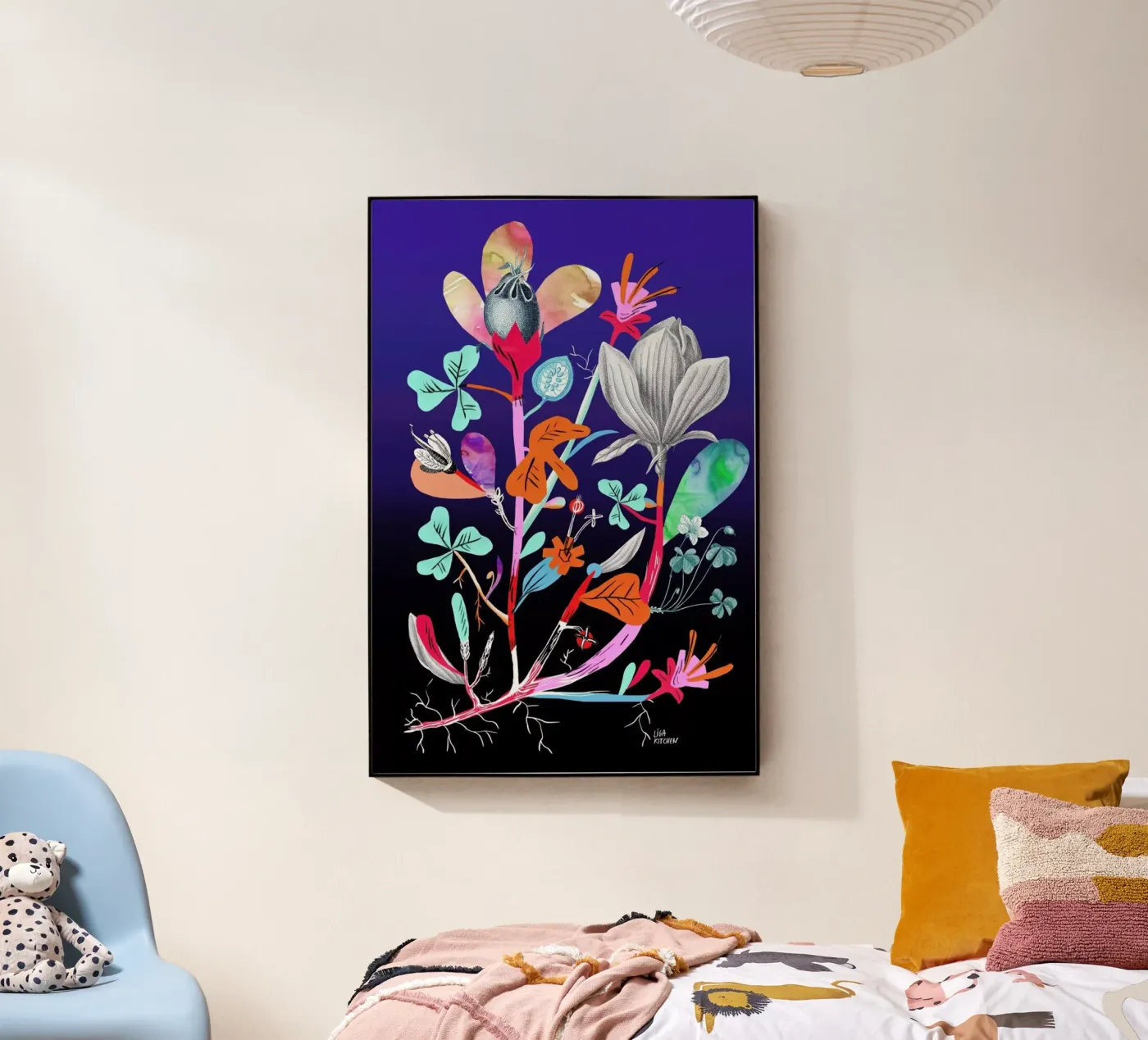 Botanica Blue plexiglass da Liga Kitchen