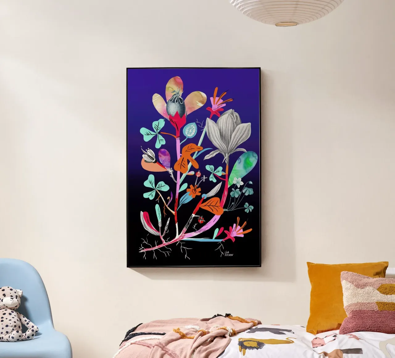 Botanica Blue plexiglass da Liga Kitchen