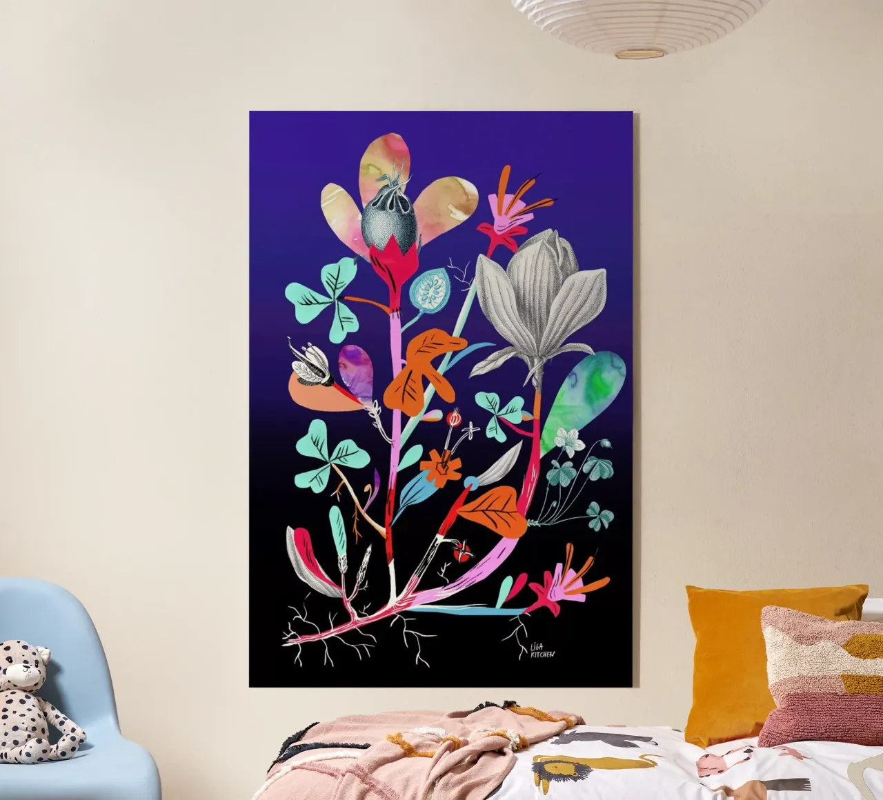 Botanica Blue plexiglass da Liga Kitchen