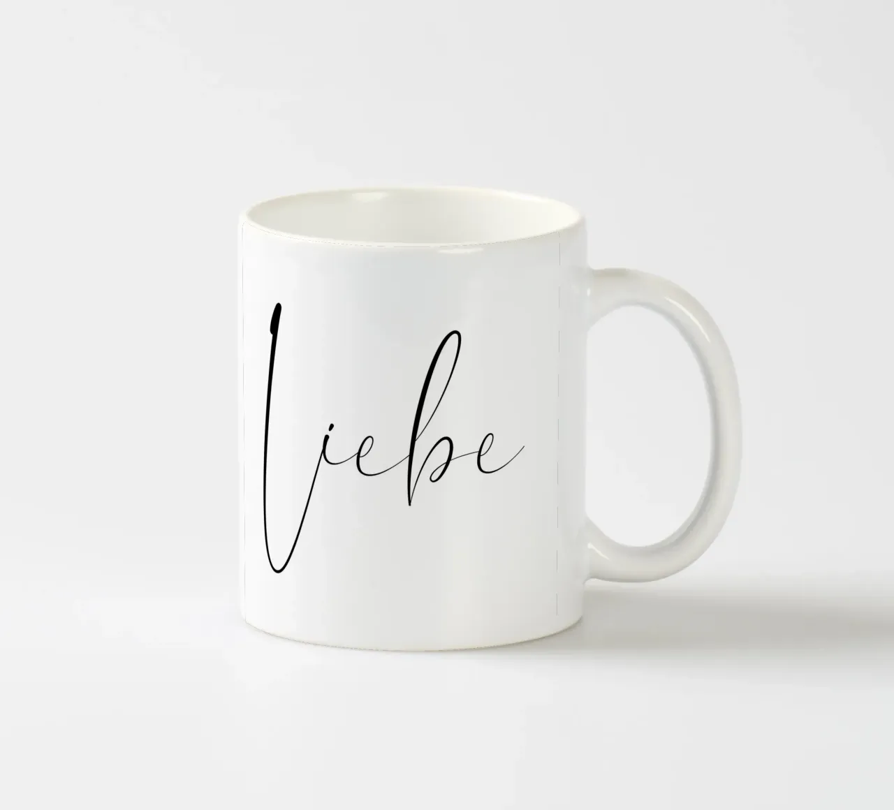 Liebe - Schreibschrift tazza in ceramica da BAINAI