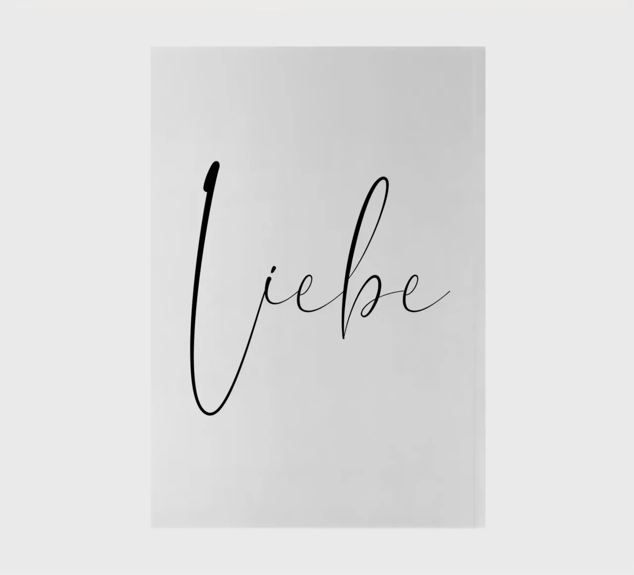 Liebe - Schreibschrift notebook by BAINAI