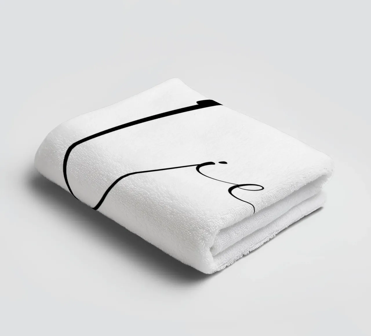 Liebe - Schreibschrift asciugamano da bagno da BAINAI