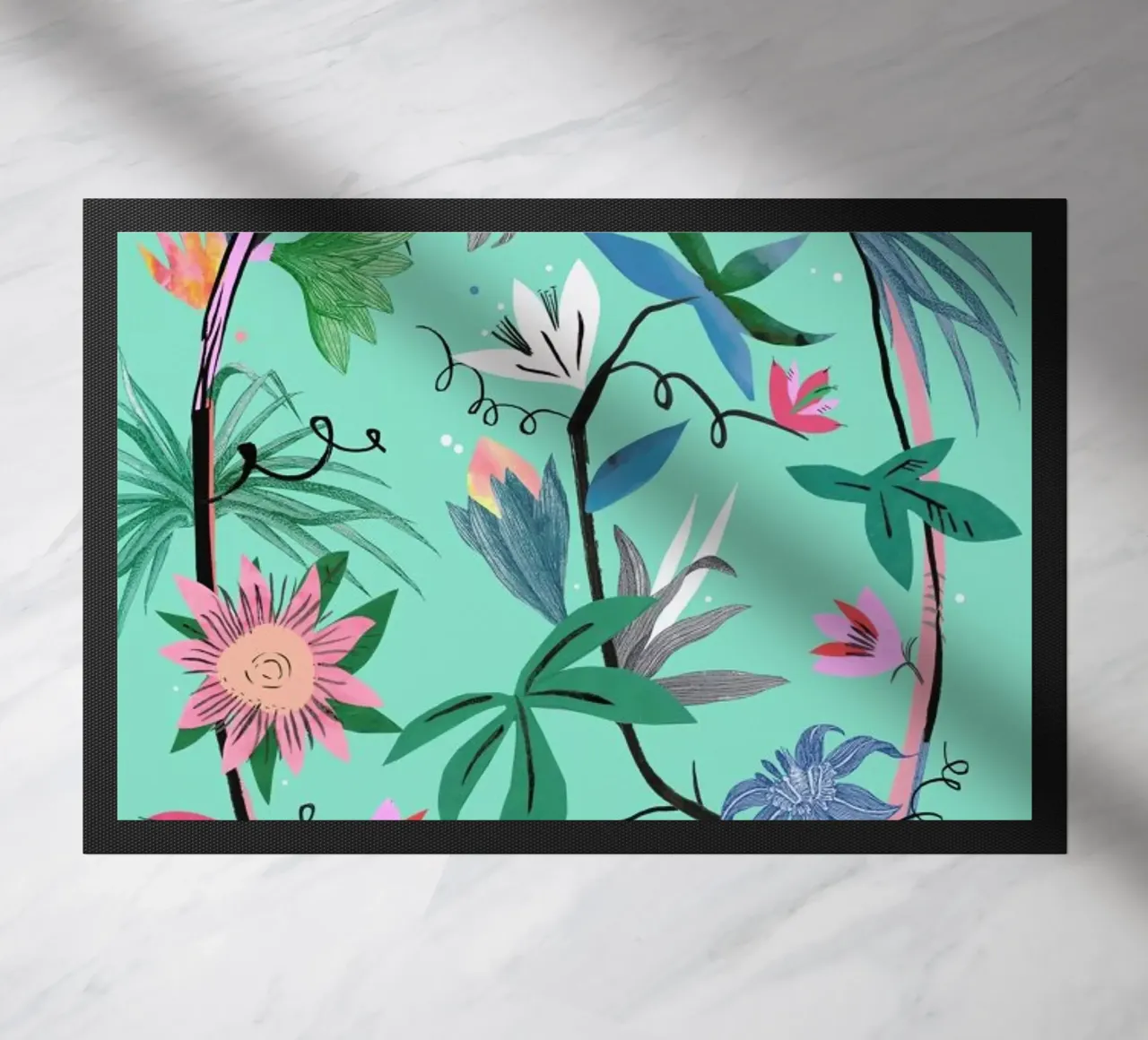 Botanica Passionflower 1 Fußmatte von Liga Kitchen