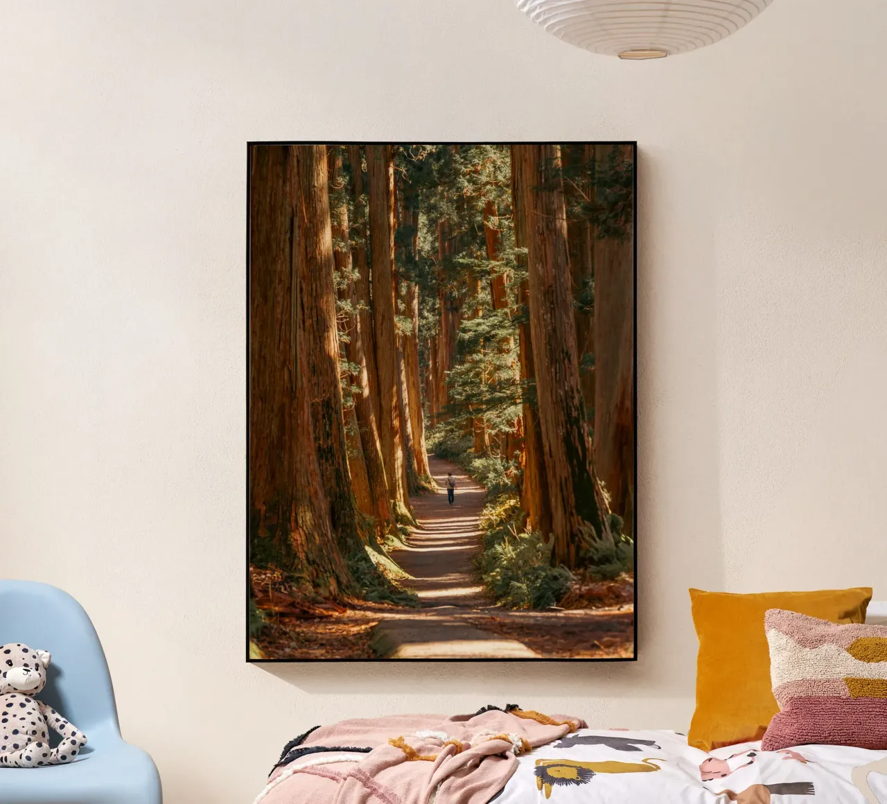 Tunnel di alberi di cedro del Santuario di Togakushi - Nagano, Giappone plexiglass da Marcel Bisig