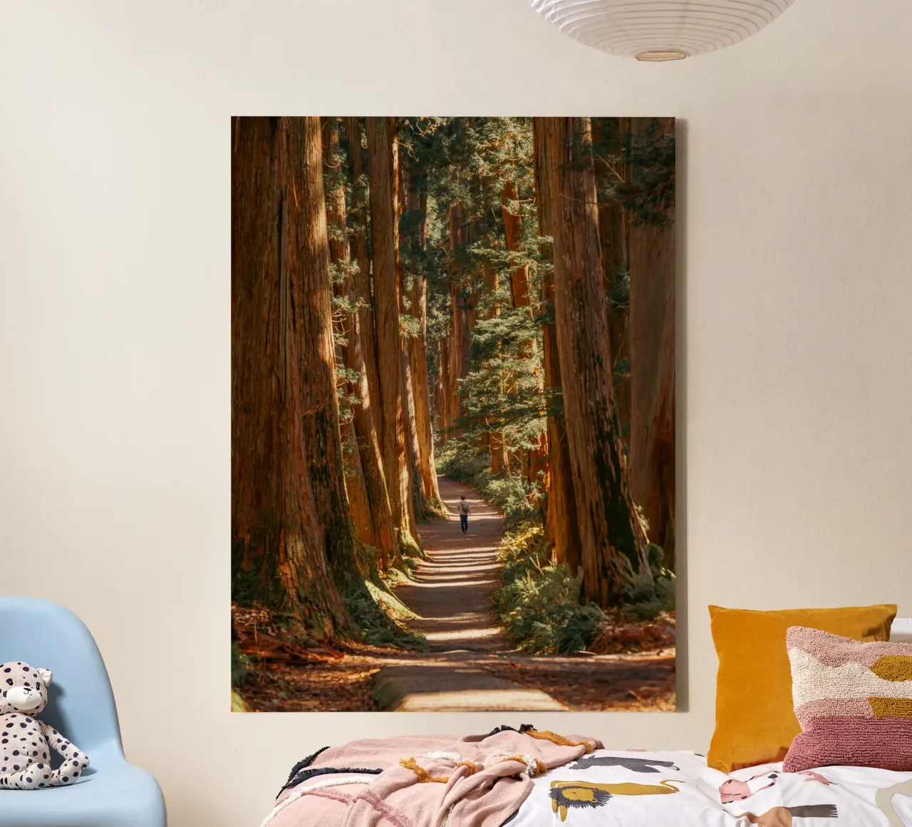 Togakushi Shrine Cedar Tree Tunnel - Nagano, Japan canvas with Floater frame by Marcel Bisig