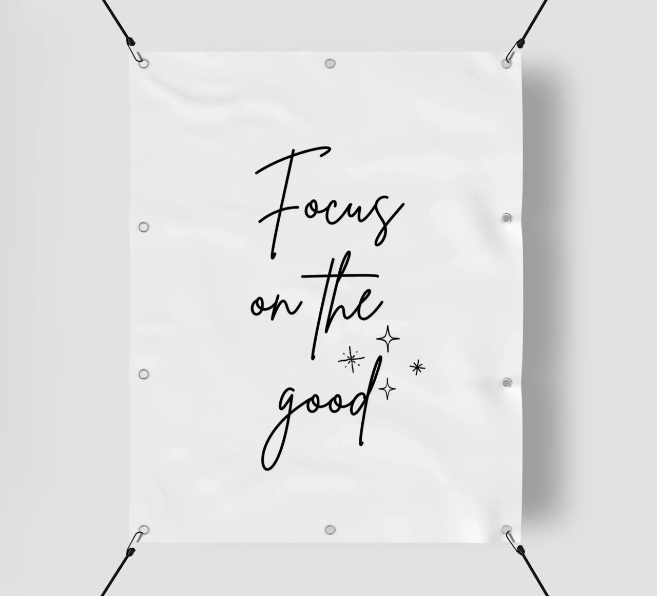 Zitat: Focus on the good. telo in pvc da designsbysophia