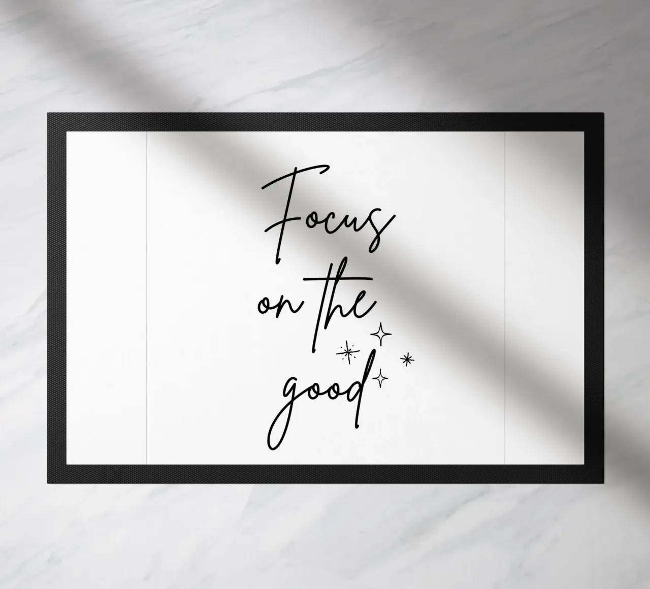 Zitat: Focus on the good. zerbino da designsbysophia