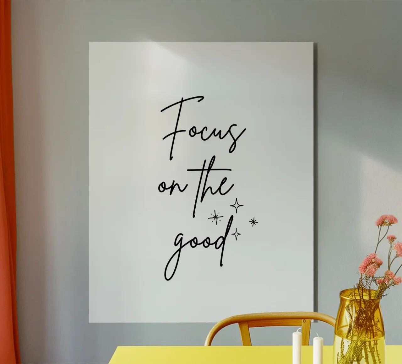 Zitat: Focus on the good. alluminio dibond da designsbysophia