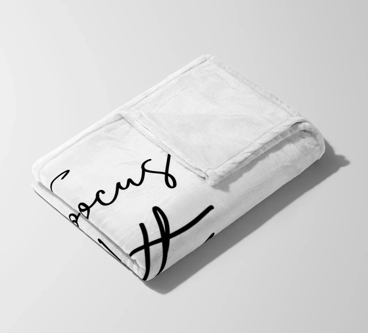 Zitat: Focus on the good. coperta in pile da designsbysophia