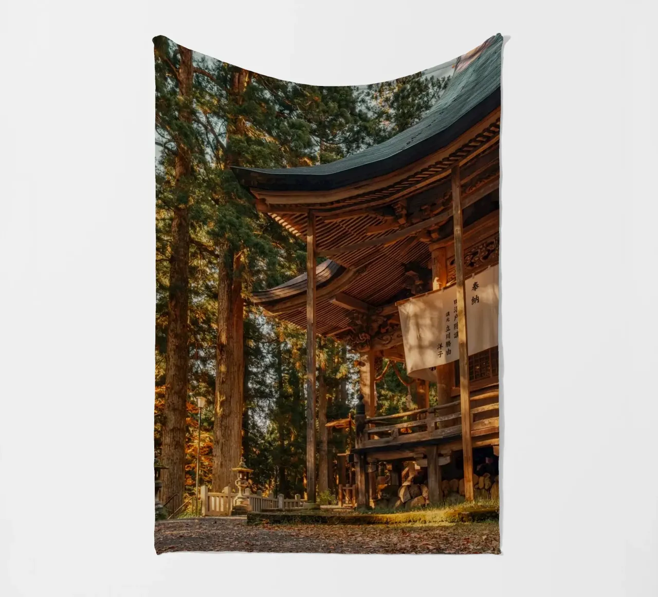Il santuario di Togakushi in autunno - Nagano, Giappone coperta in pile da Marcel Bisig