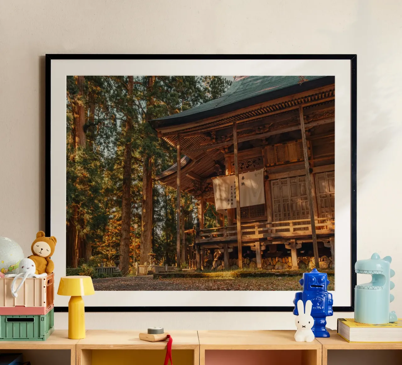 Il santuario di Togakushi in autunno - Nagano, Giappone carta hahnemühle da Marcel Bisig