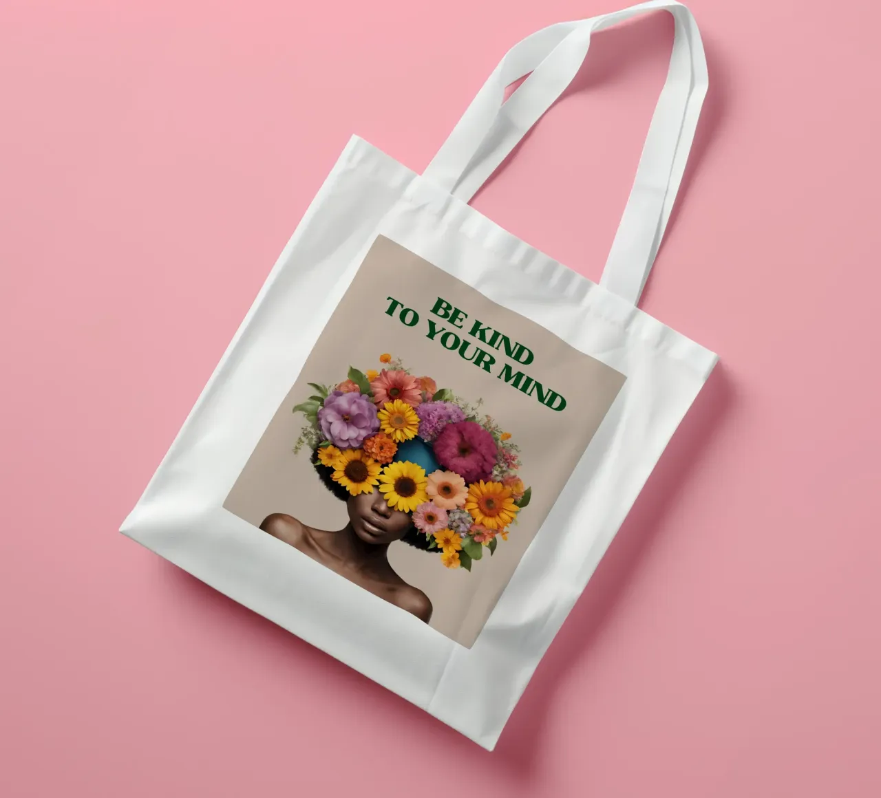 Selbstliebe: Be kind to your mind. borsa in juta da designsbysophia
