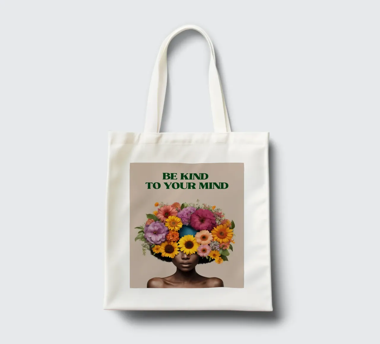 Selbstliebe: Be kind to your mind. borsa in juta da designsbysophia