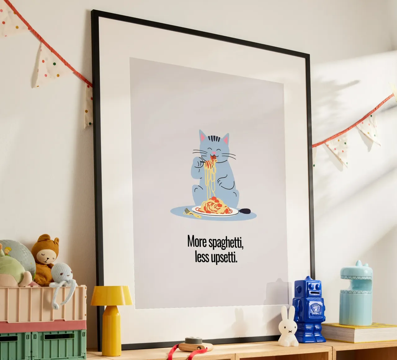 Katze: More spaghetti, less upsetti. hahnemühle by designsbysophia