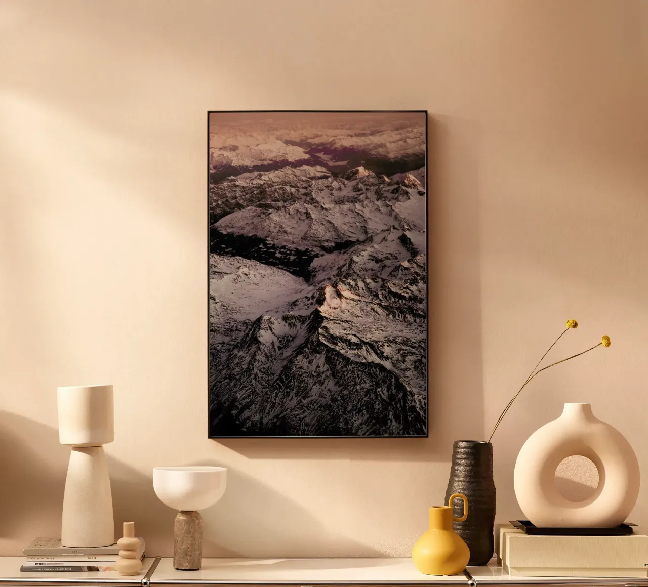 Pink Mountains plexiglass da Laura Palm