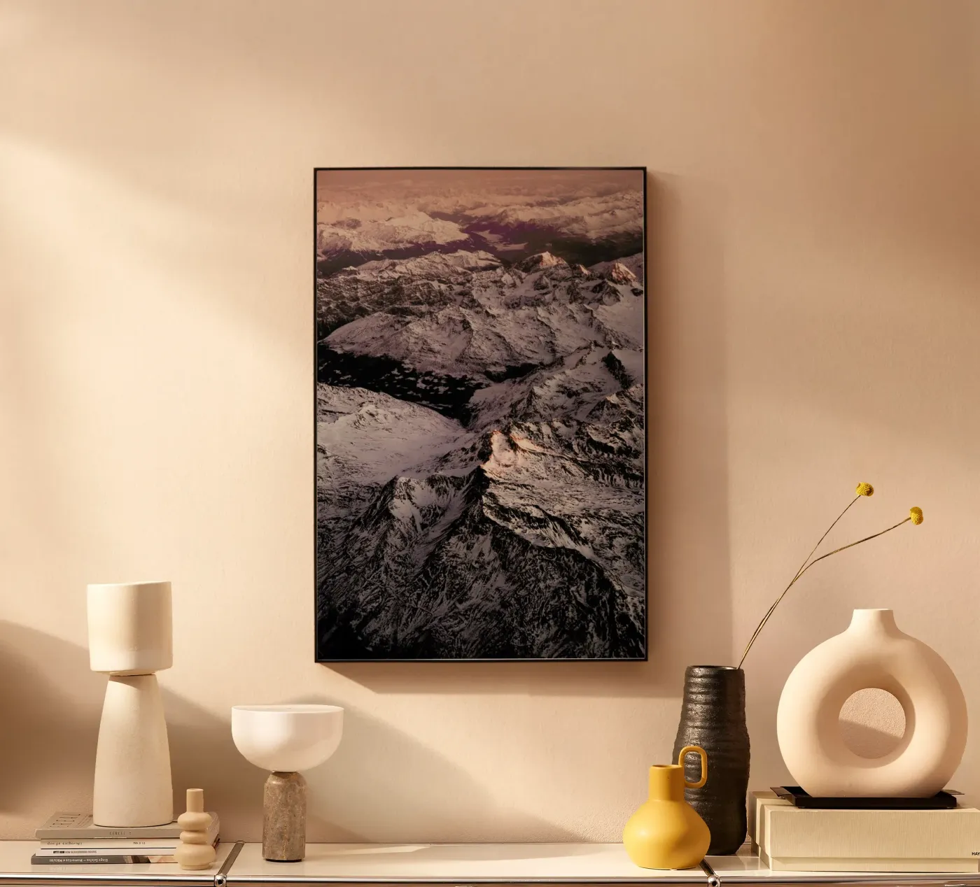 Pink Mountains plexiglass da Laura Palm