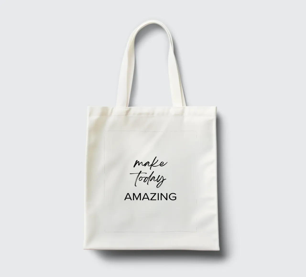 Motivations-Zitat: Make today amazing. borsa in juta da designsbysophia