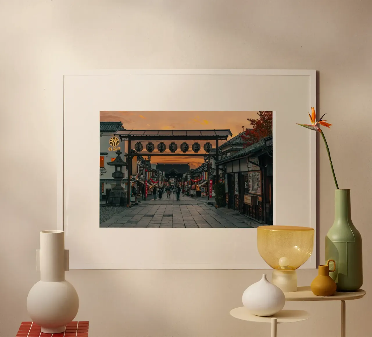 Tramonto d'autunno a Nagano, Giappone carta hahnemühle da Marcel Bisig