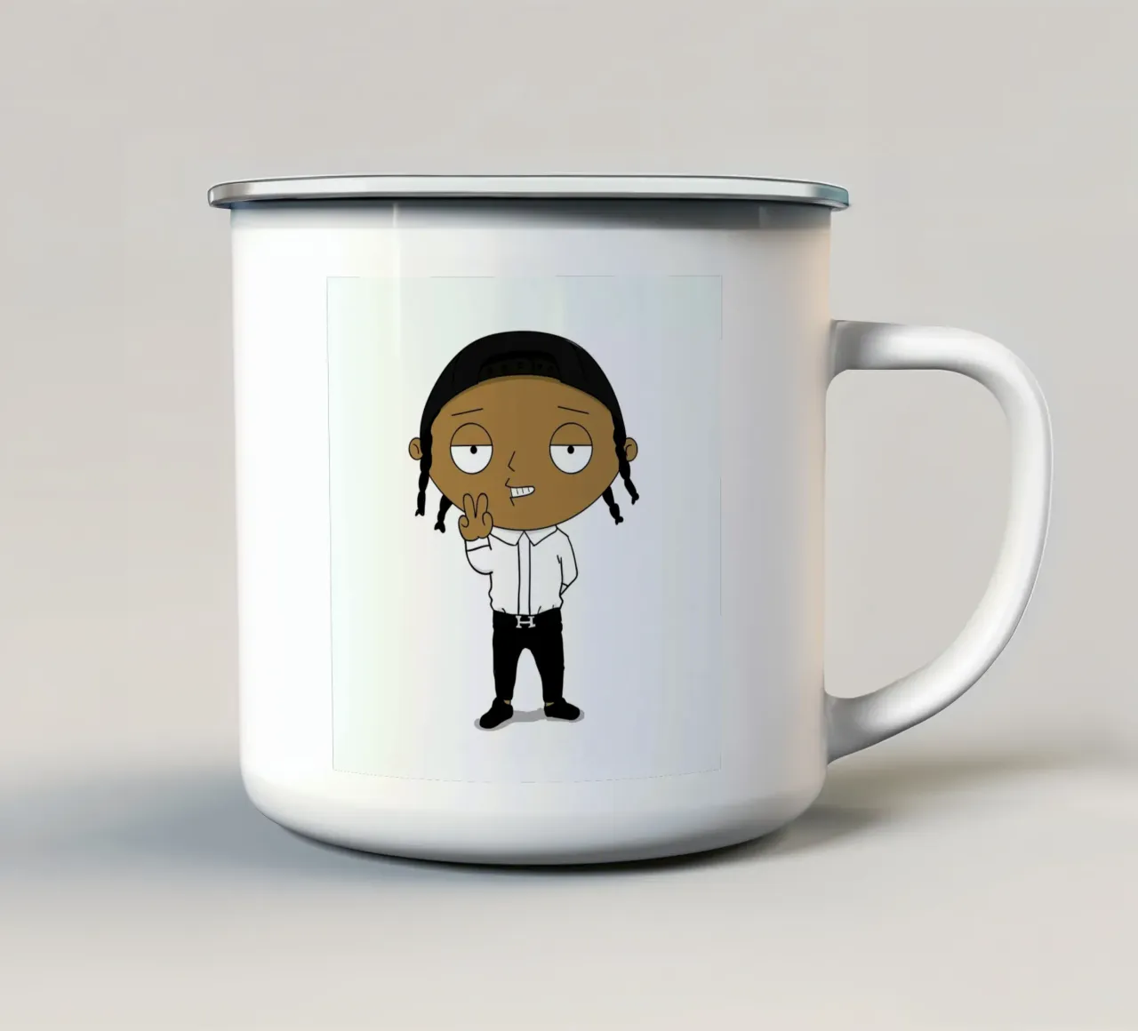 ASAP Stewie tazza in smalto da Zhi Yun Zhang