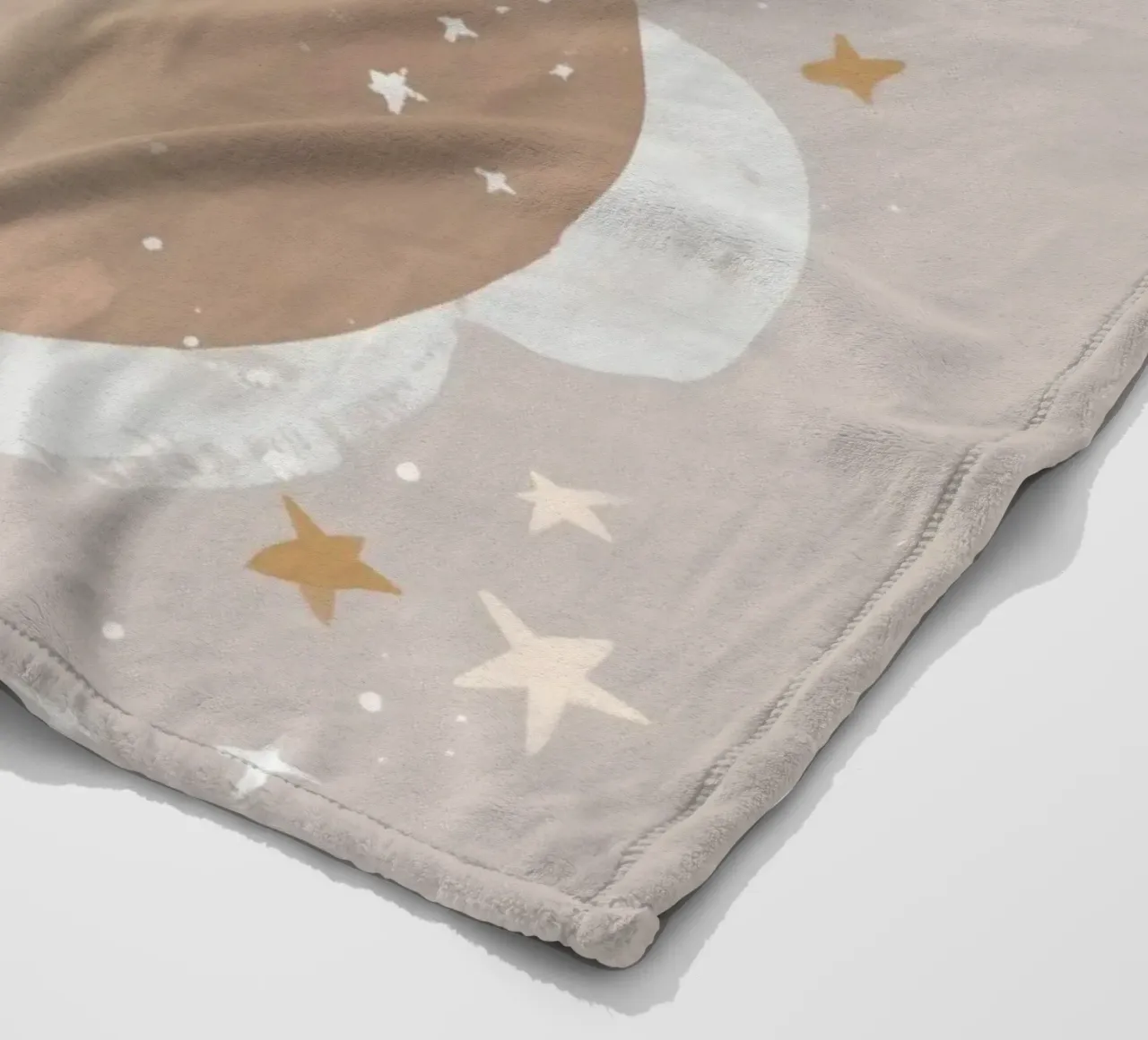 Nursery Print, Planet Space Illustration, Celestial Print Fleecedecke von Little Lola