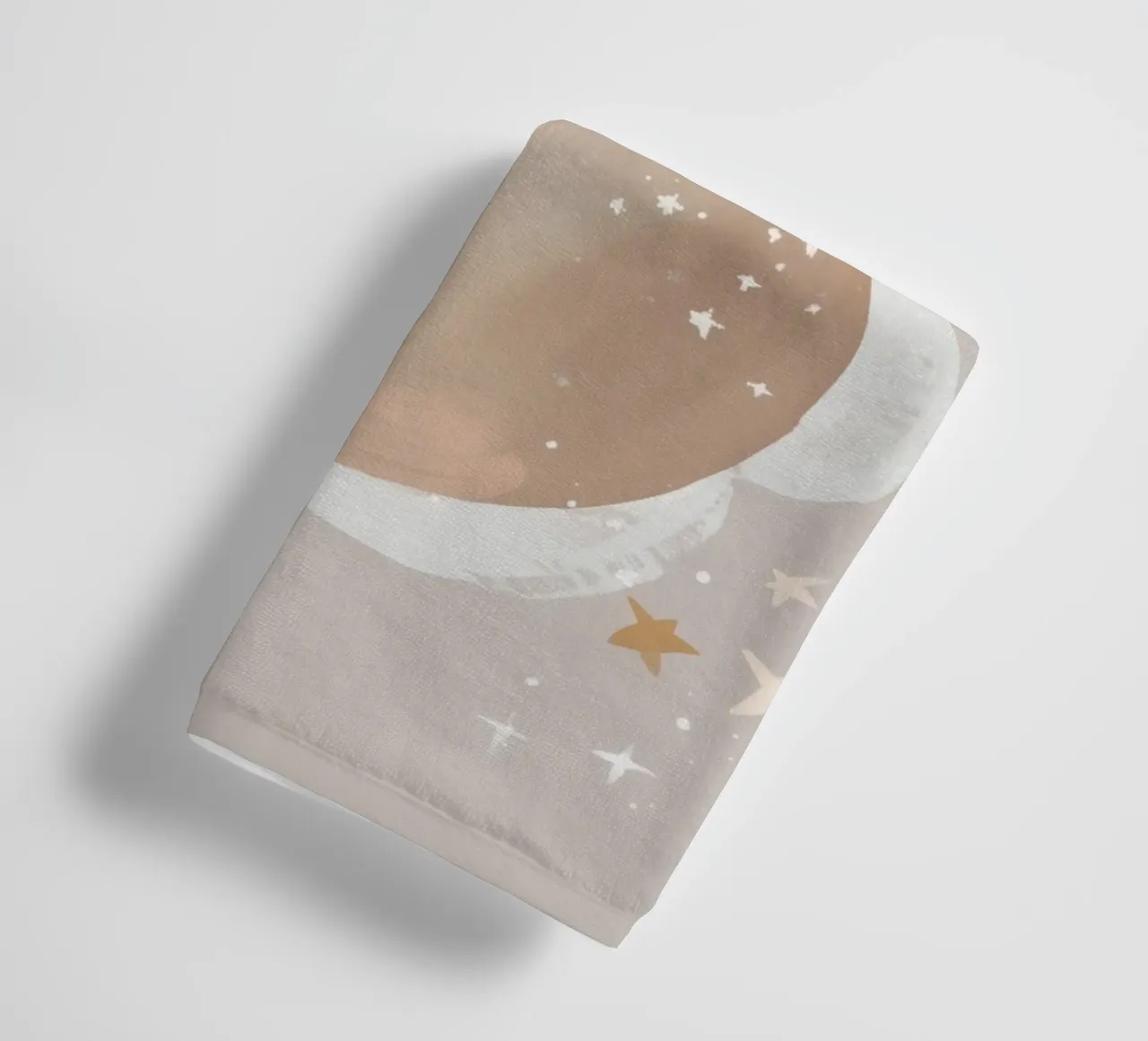 Nursery Print, Planet Space Illustration, Celestial Print towel by Little Lola
