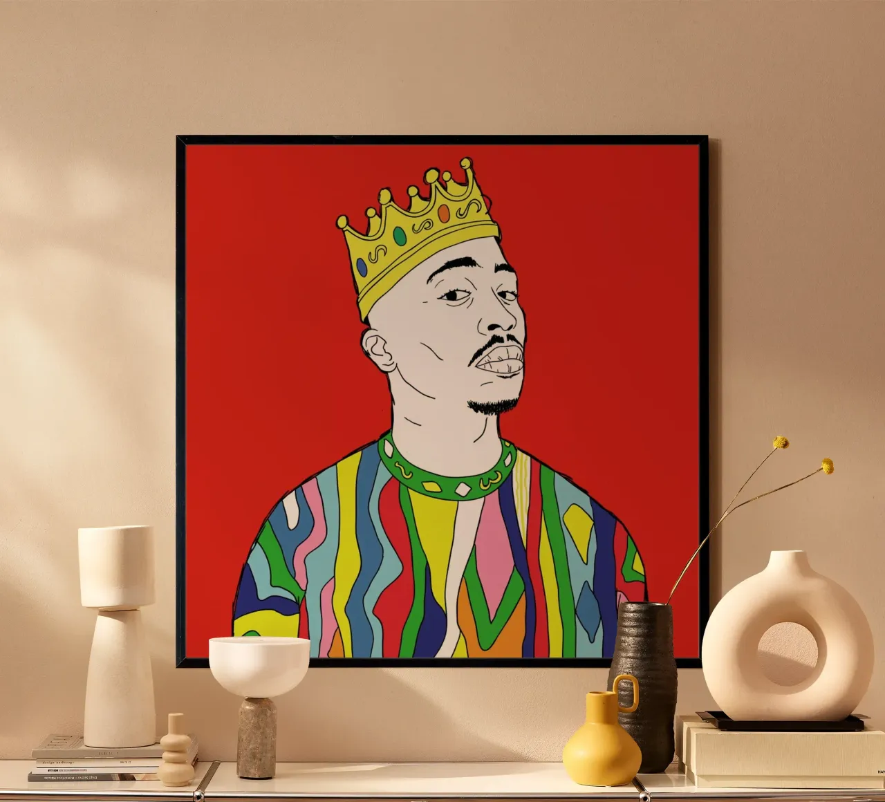 Doppelgänger Amaru poster con telaio in legno da Zhi Yun Zhang