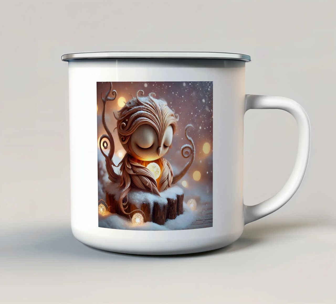 Ramoscello tazza in smalto da Twinkle Art Studio
