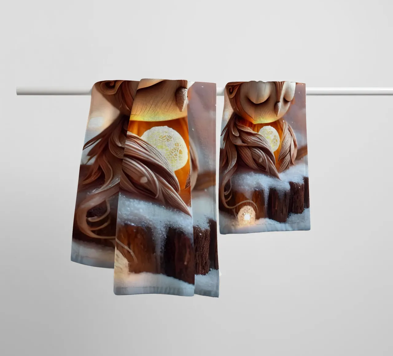 Twiglet towel by Twinkle Art Studio