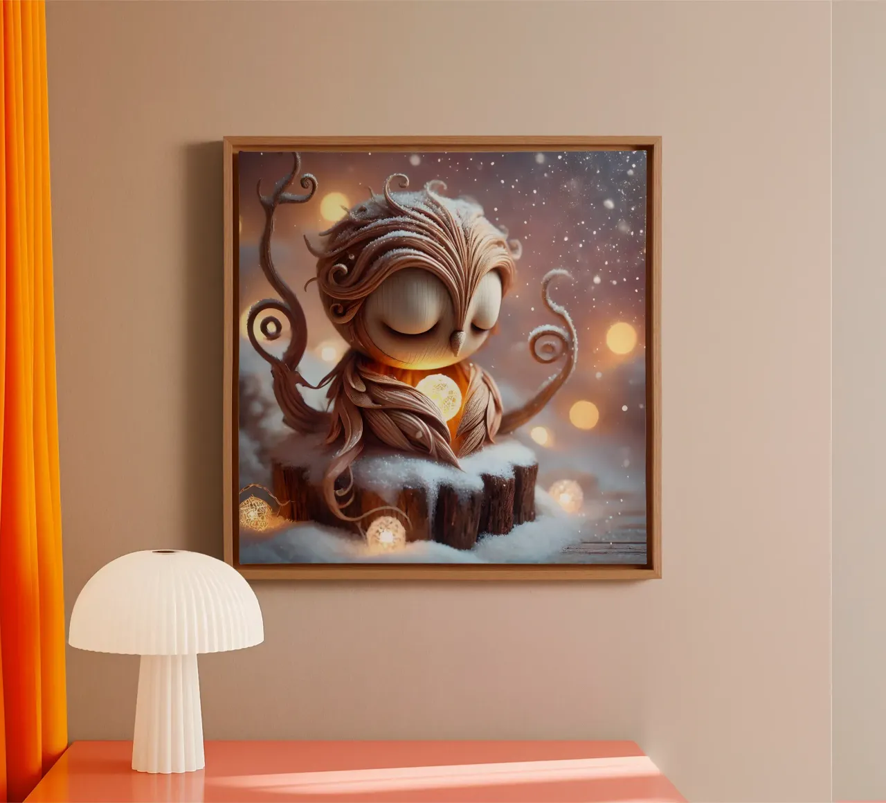 Twiglet canvas met Baklijst van Twinkle Art Studio