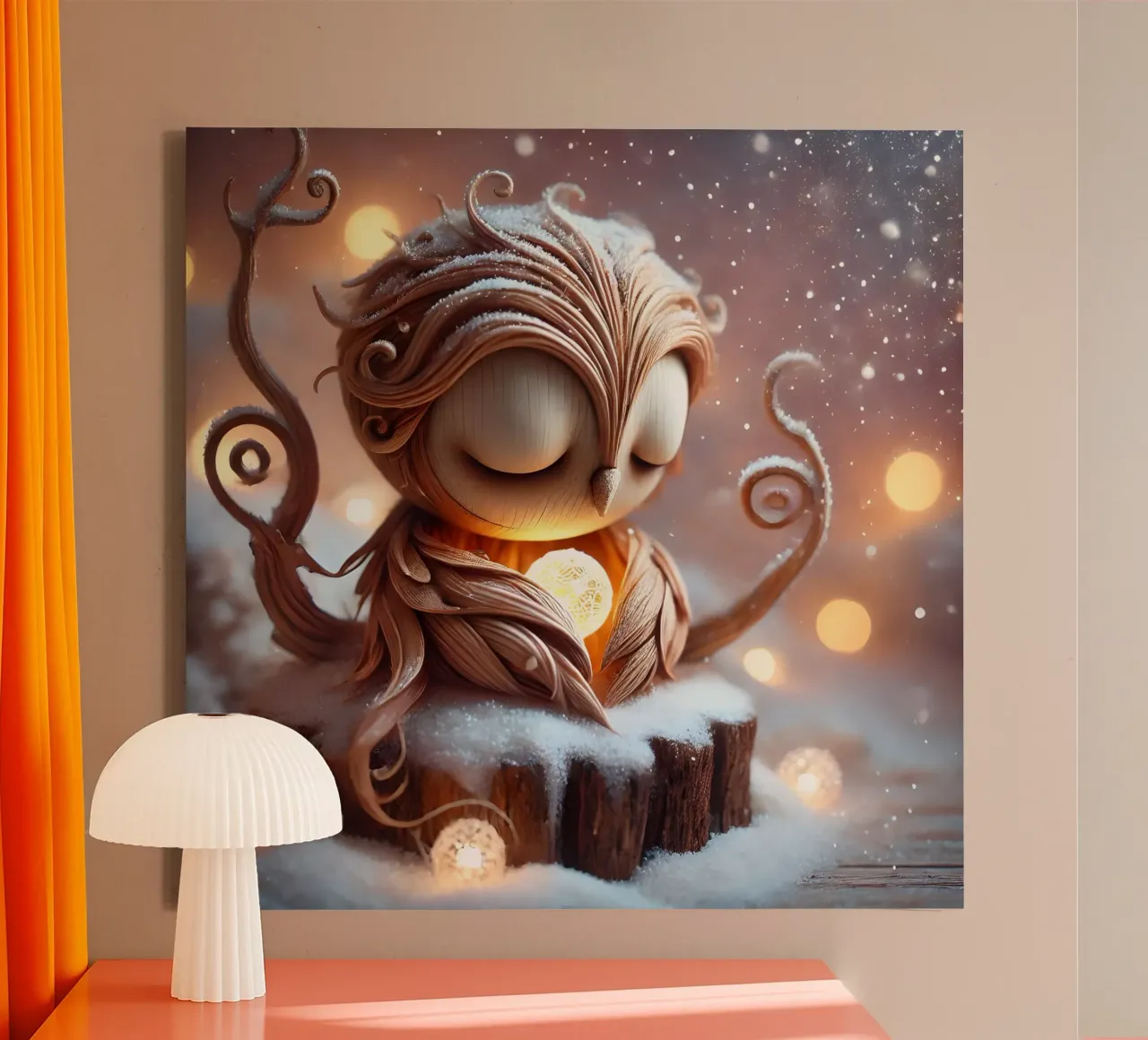 Twiglet canvas met Baklijst van Twinkle Art Studio