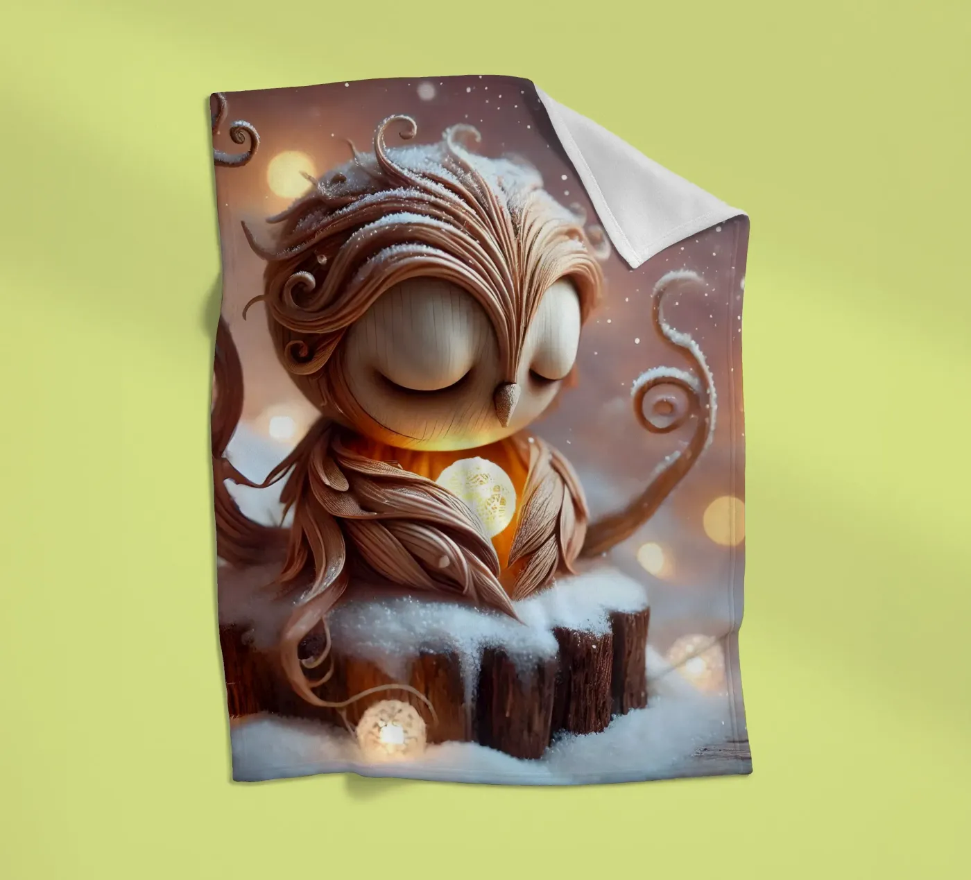 Twiglet fleecedeken van Twinkle Art Studio