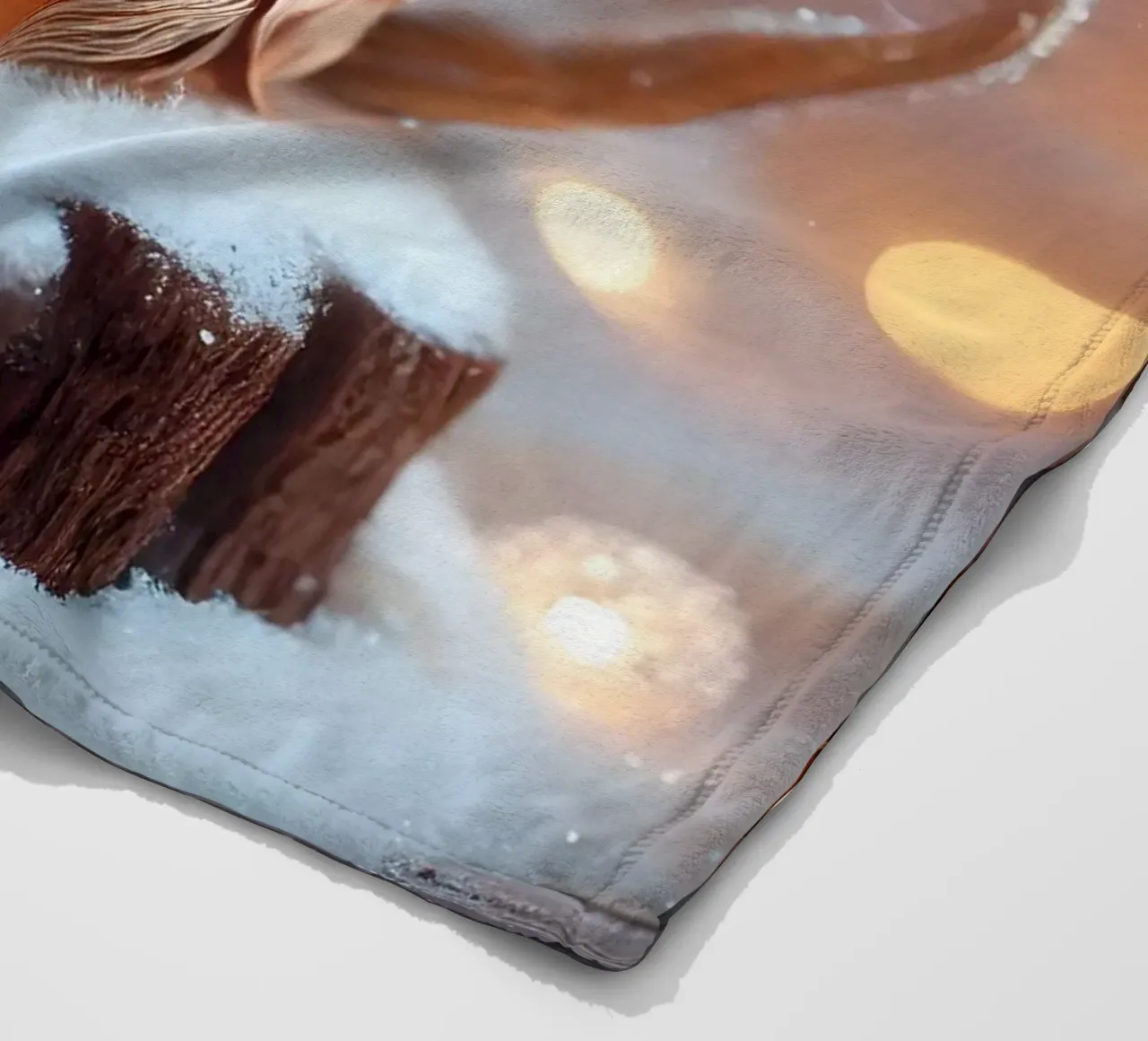 Twiglet fleece blanket by Twinkle Art Studio