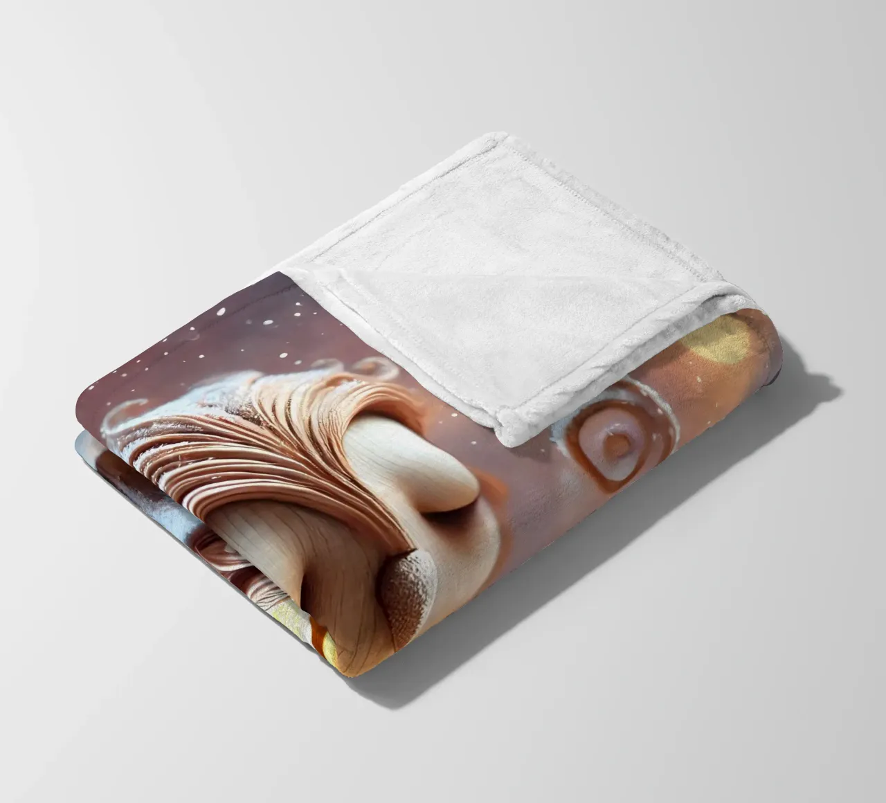 Twiglet fleece blanket by Twinkle Art Studio
