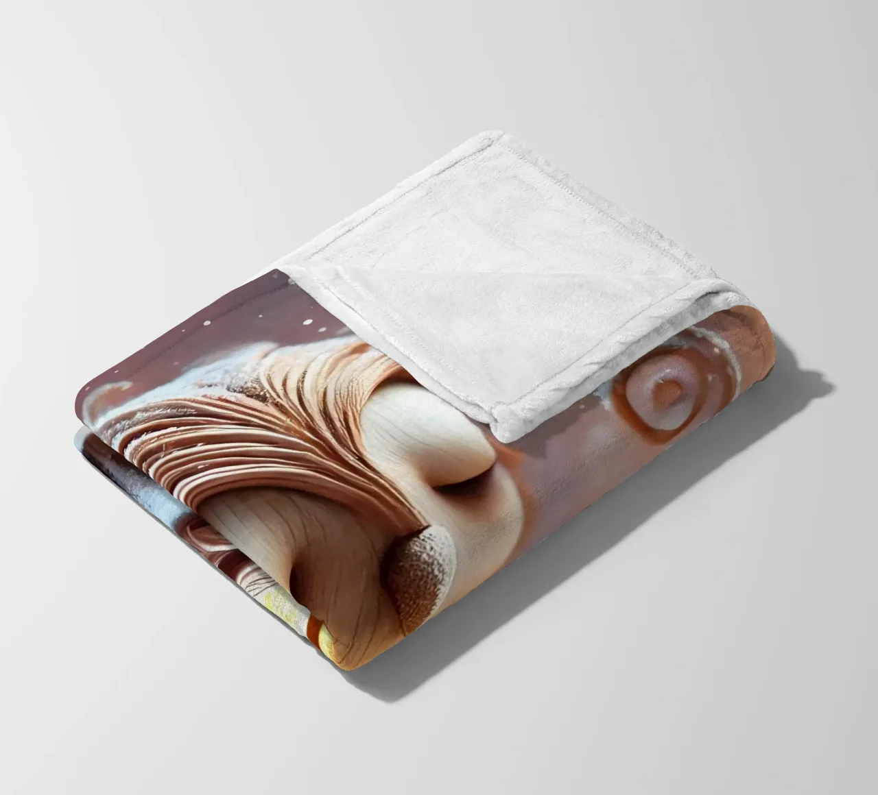Twiglet fleece blanket by Twinkle Art Studio