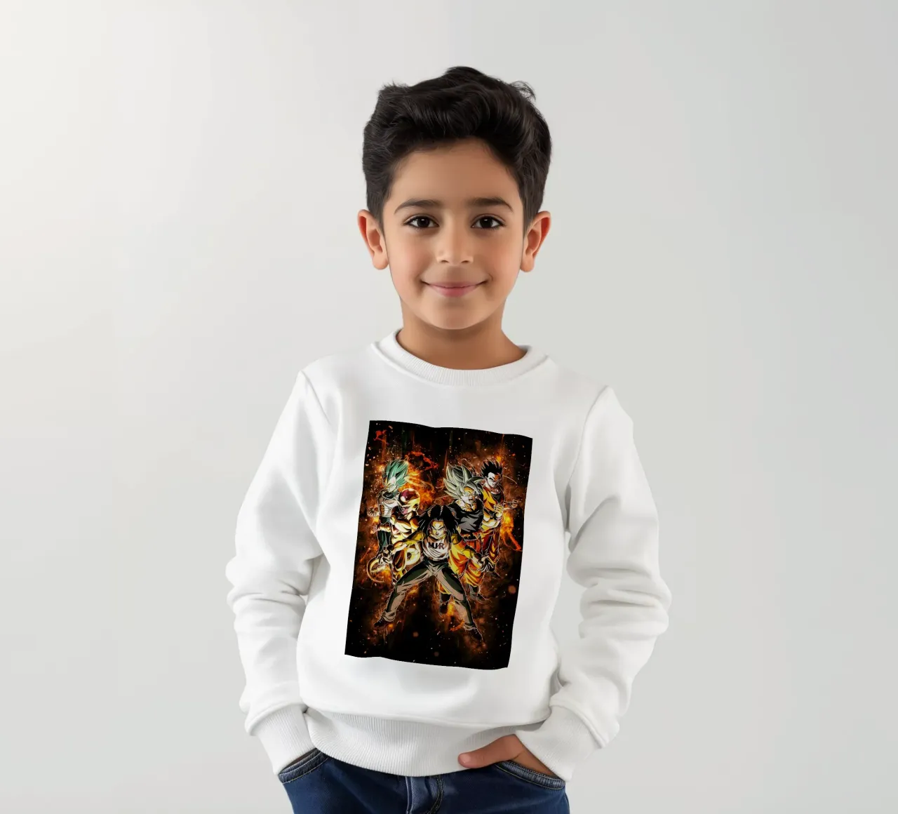 Android 17 felpa bambino da Neonartstudio