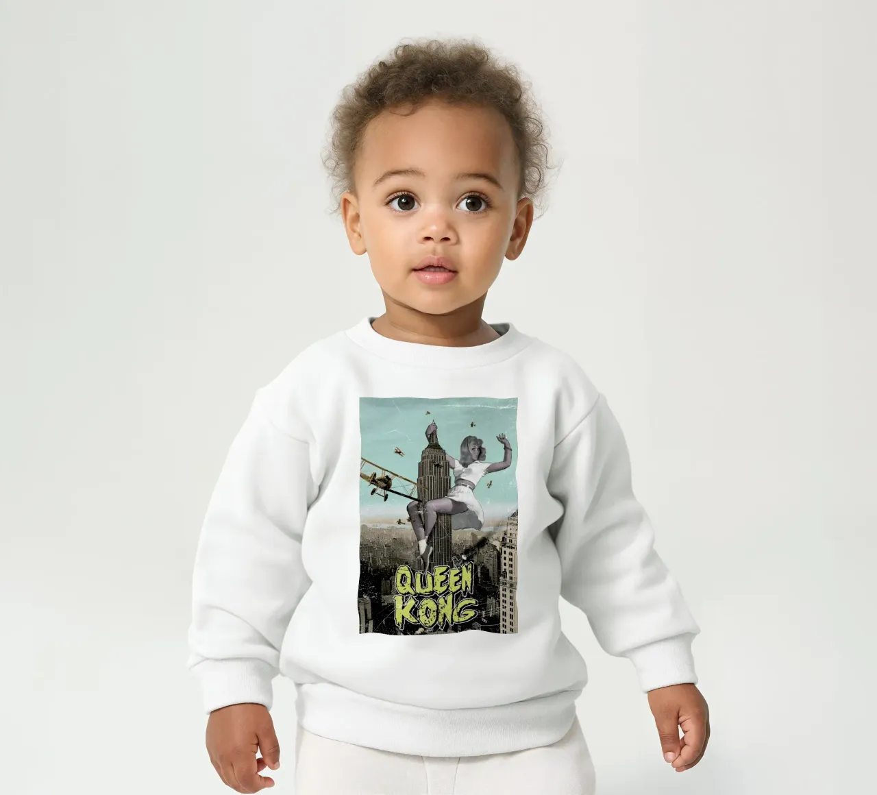 Queen Kong felpa neonato da Olivier Marchand