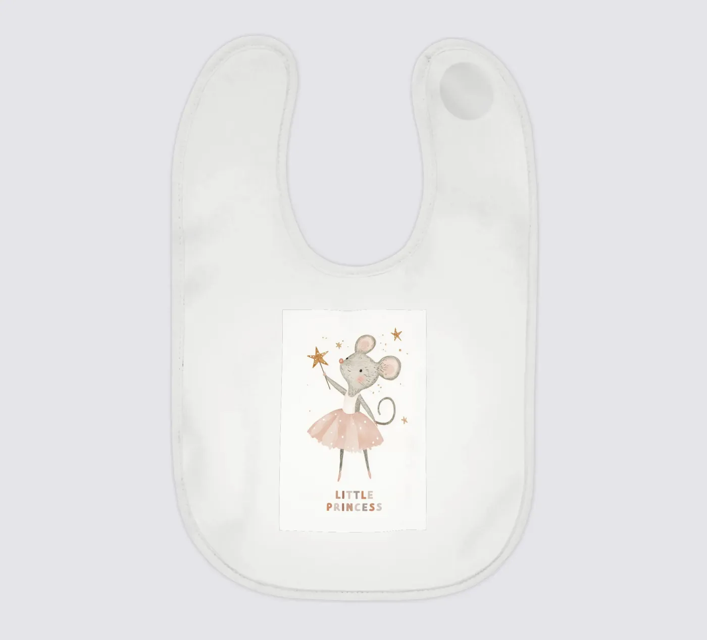 Poster della piccola principessa, stampa della ballerina del topo per la stanza dei bambini bavaglino da Little Lola