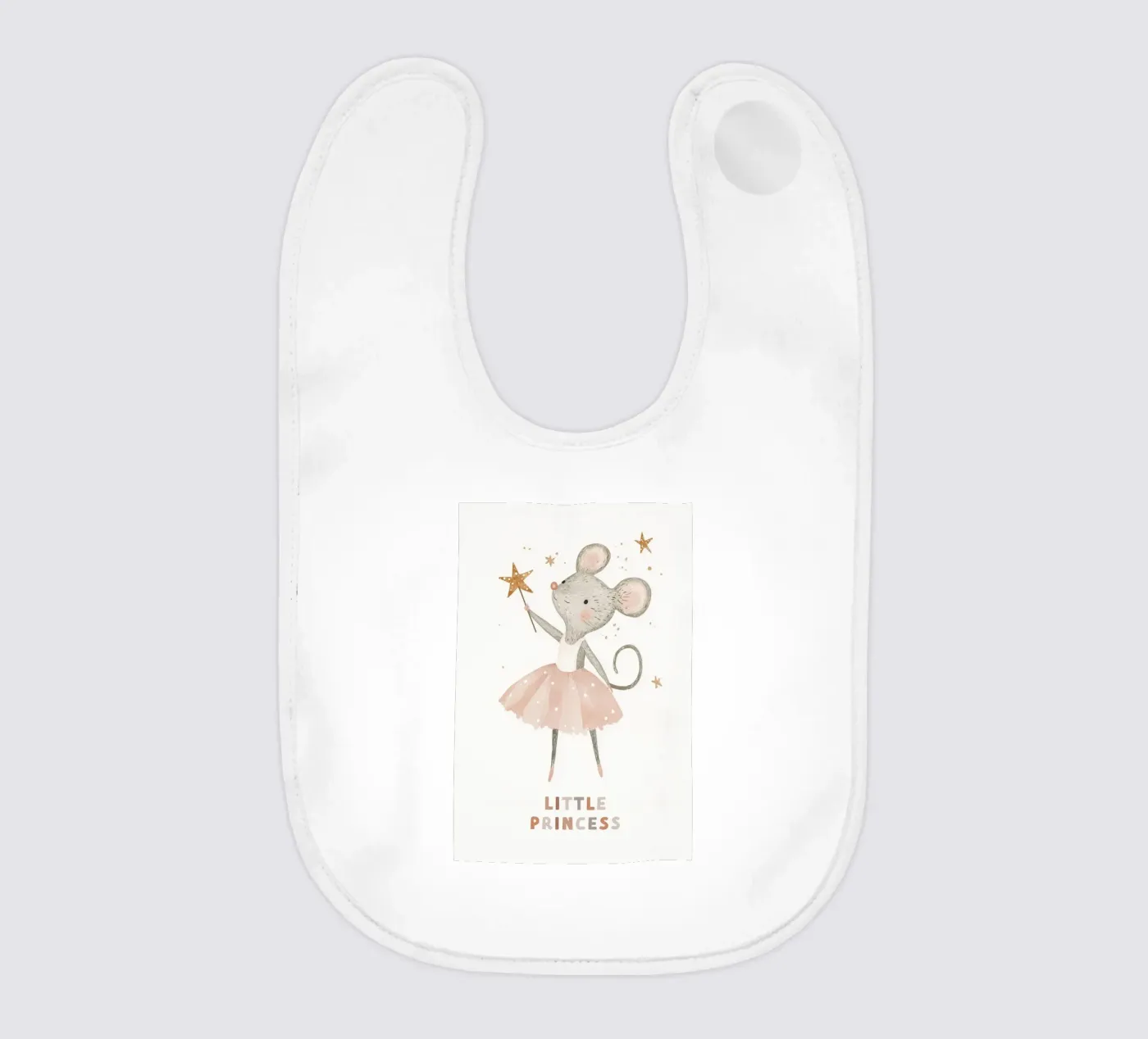 Poster della piccola principessa, stampa della ballerina del topo per la stanza dei bambini bavaglino da Little Lola