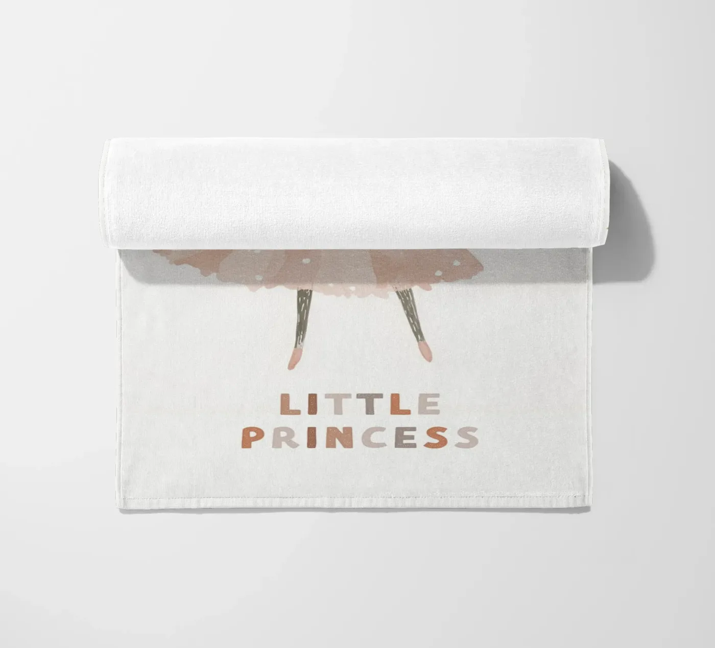 Poster della piccola principessa, stampa della ballerina del topo per la stanza dei bambini telo mare da Little Lola
